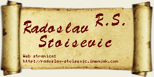 Radoslav Stoišević vizit kartica